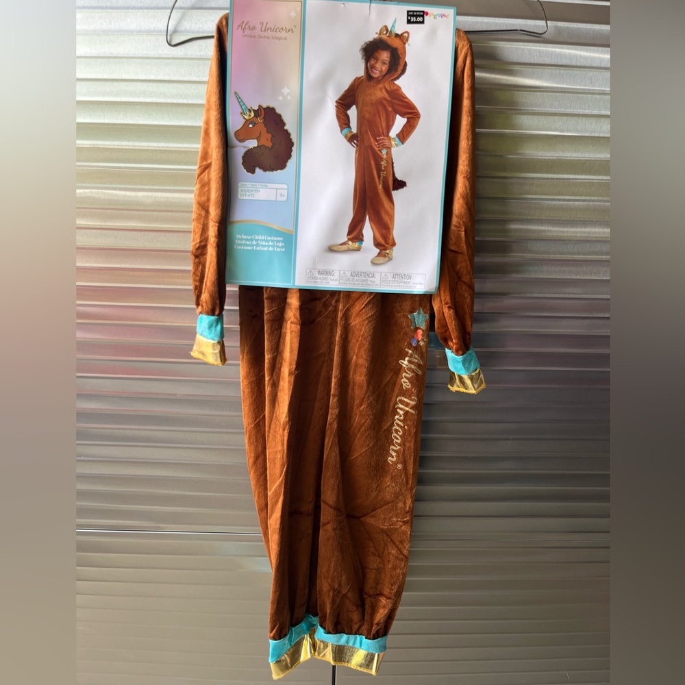Kids Afro Unicorn Costume